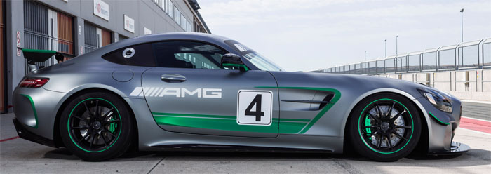mercedes amg gt4 side